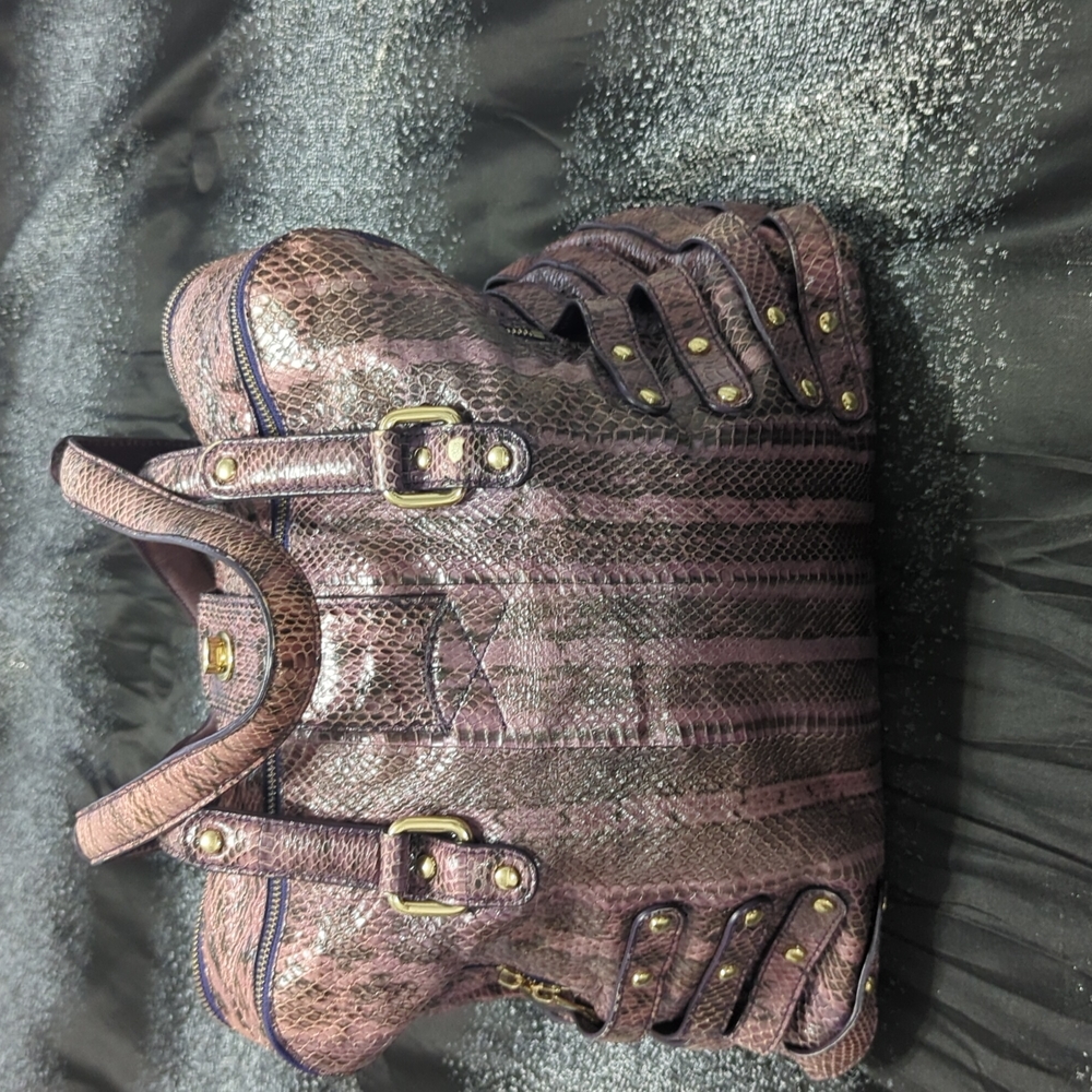 Authentic Jimmy Choo Python Shoulder Bag - image 7